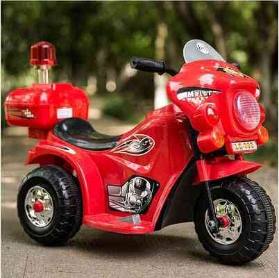 Children Electric Car Motorcycle, Tricycle Baby Stroller Police Toy