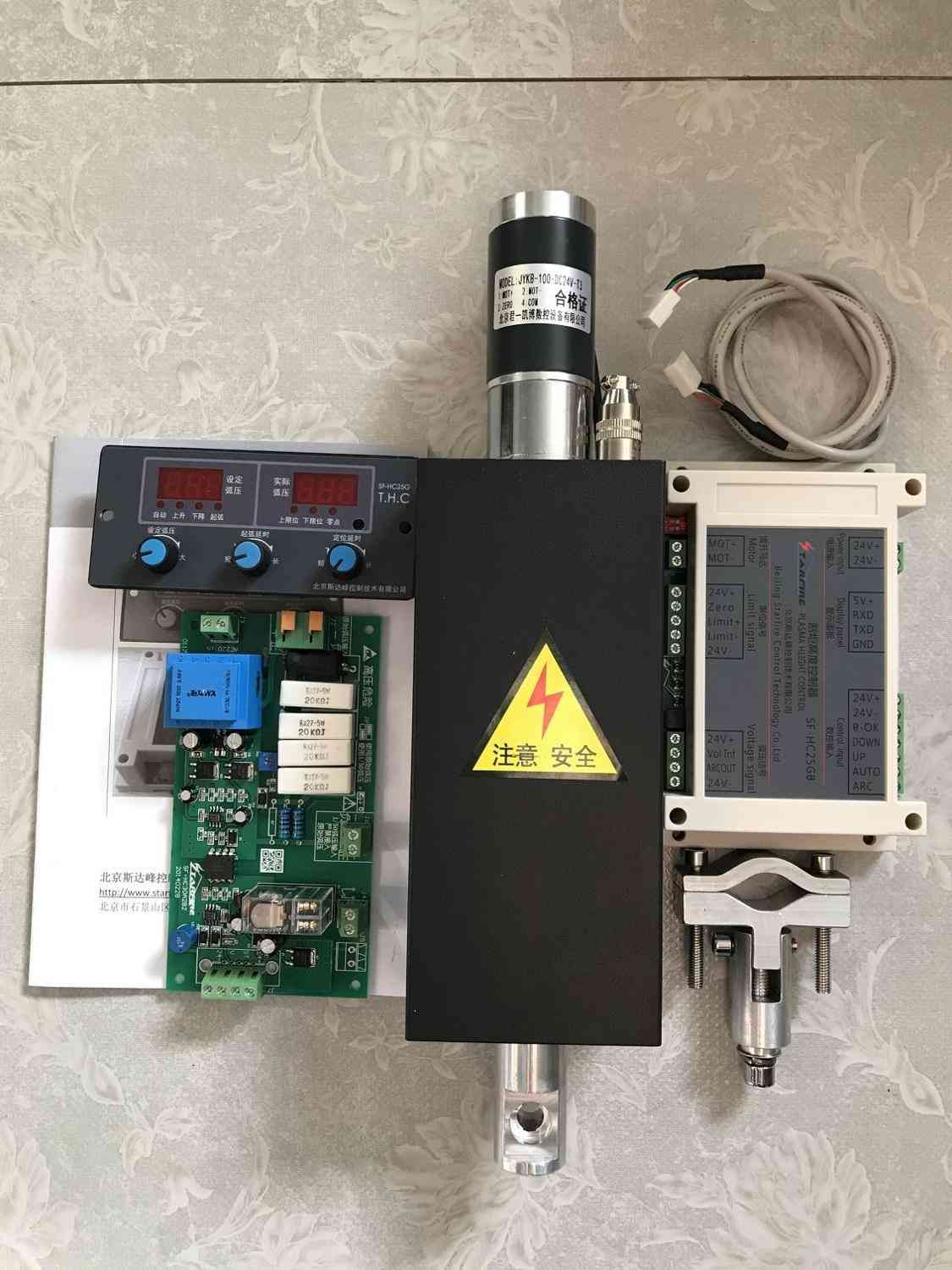 Cnc Thc Plasma Cutting Torch Height Controller Sf-hc25g With Thc Lifter Jykb-100-dc24v-t3