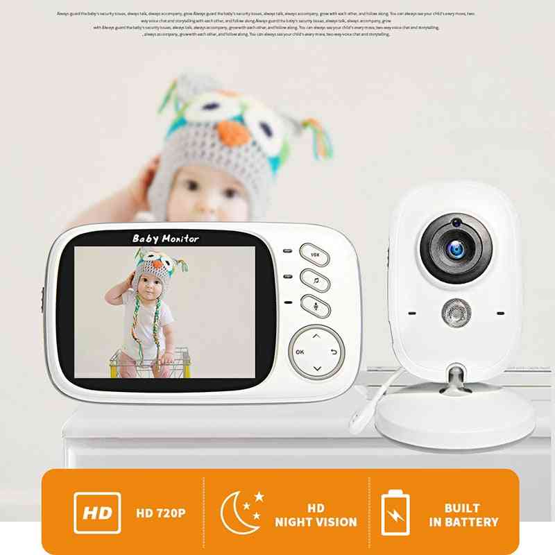 Wireless Video Color Baby Monitor With 3.2inches Lcd