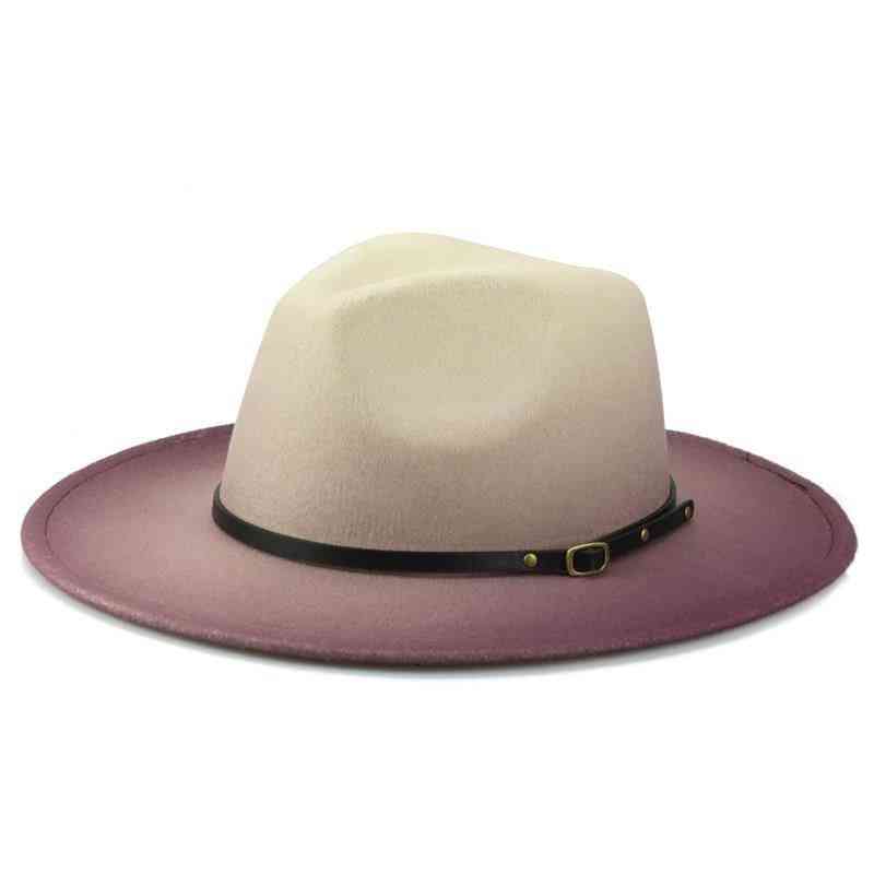 Women & Men Trilby Felt Fedora Hat, Winter / Autumn Jazz Caps