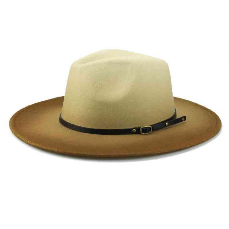 Dámsky a pánsky klobúk plstený klobúk fedora, jazzové šiltovky zima / jeseň