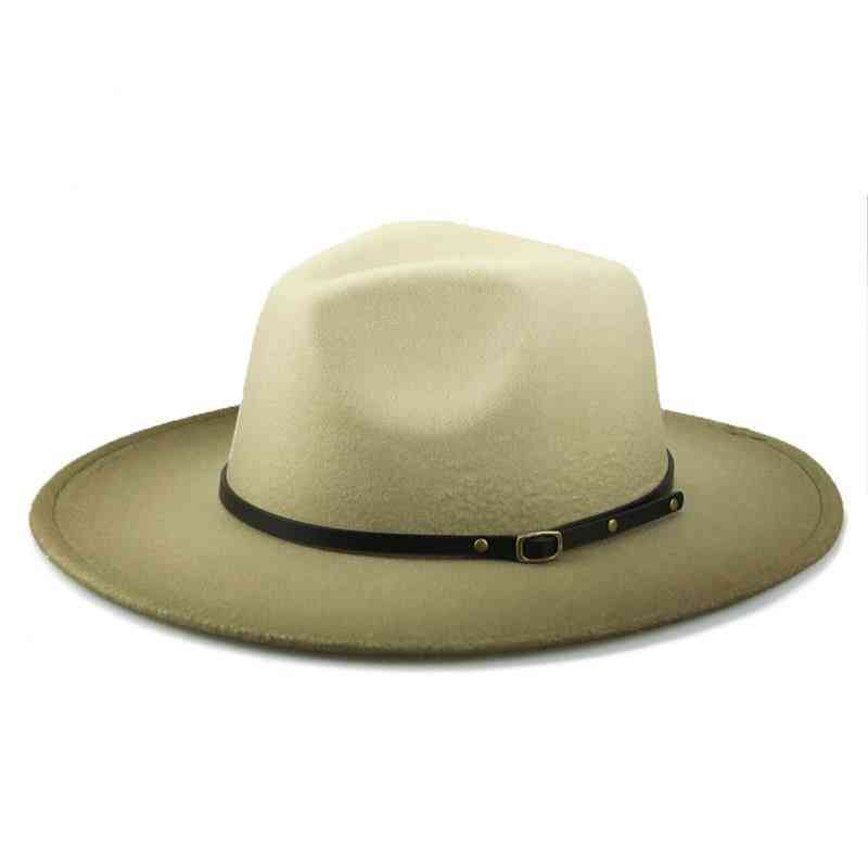 Dámsky a pánsky klobúk plstený klobúk fedora, jazzové šiltovky zima / jeseň