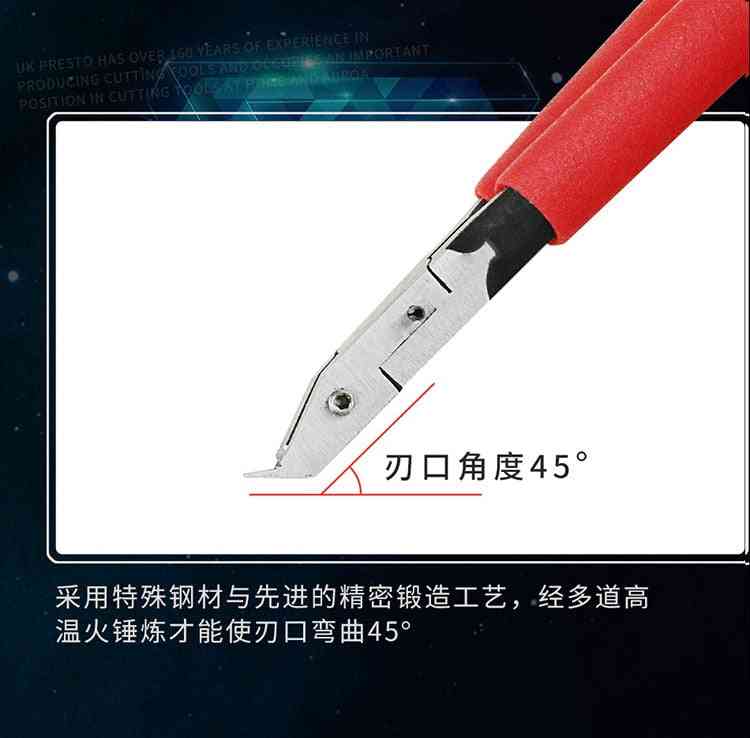 Ultra-thin Single Blade Curved Mouth Cutting Pliers Hobby Model Tool