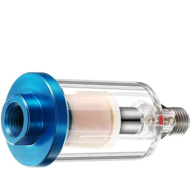 Vandolie airbrush filter, fugtighedsudskiller til luftledning, kompressor montering (blå)
