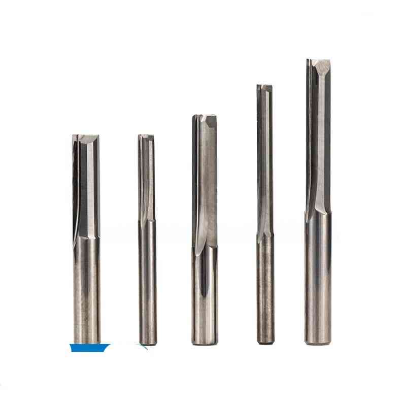 2-flute Straight Slot, Milling Cutter, Shank Tungsten, Carbide Bit, Cnc Router