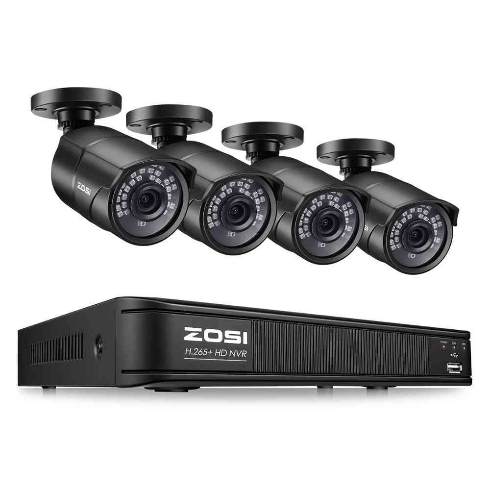 Hd Ip- Poe Cctv Security Camera System For Outdoor Home, Video Surveillance