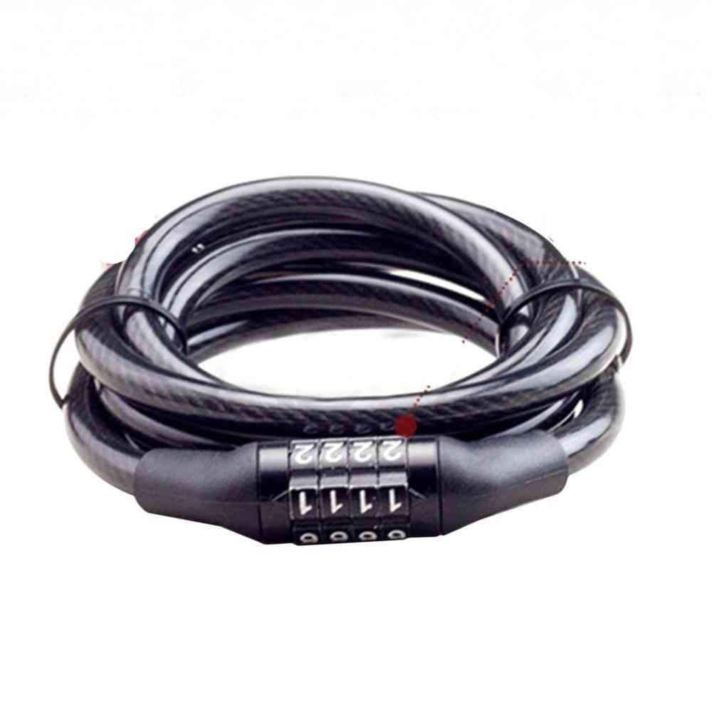 кодова ключалка за кабелна стоманена тел против кражба за аксесоари за велосипеди