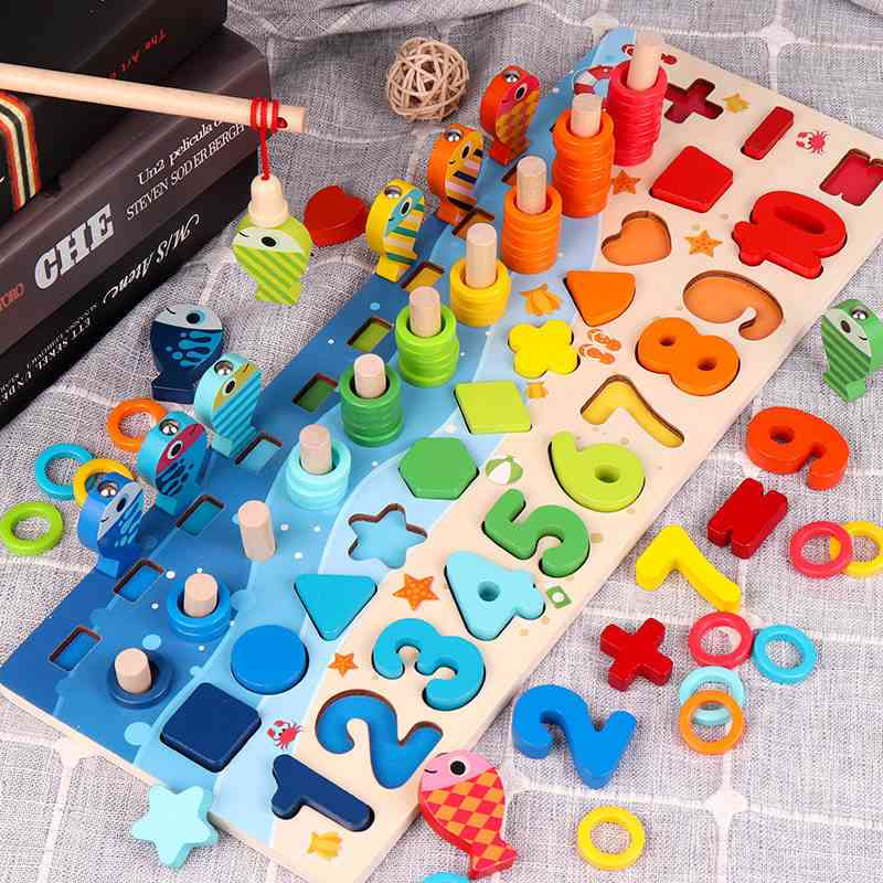 Number Shape Matching Game Board Toy