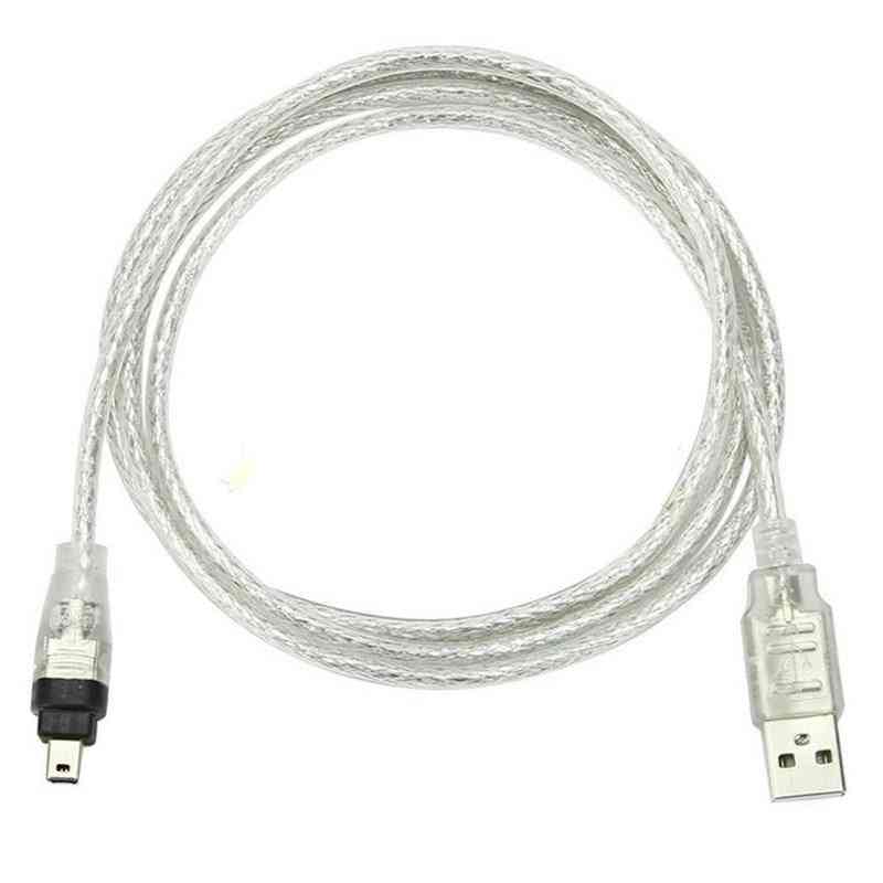 Usb Male To Firewire Ieee 1394 4 Pin Ilink Adapter Cord Firewire Cable For Sony Dcr-trv75e Dv