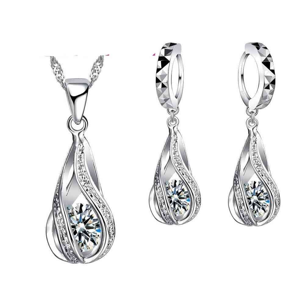 925 Sterling Silver Wedding Party Jewelry Set