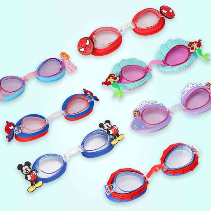 Durable Silicone Cartoon Swimming Glasses, Kids, Child, Goggles
