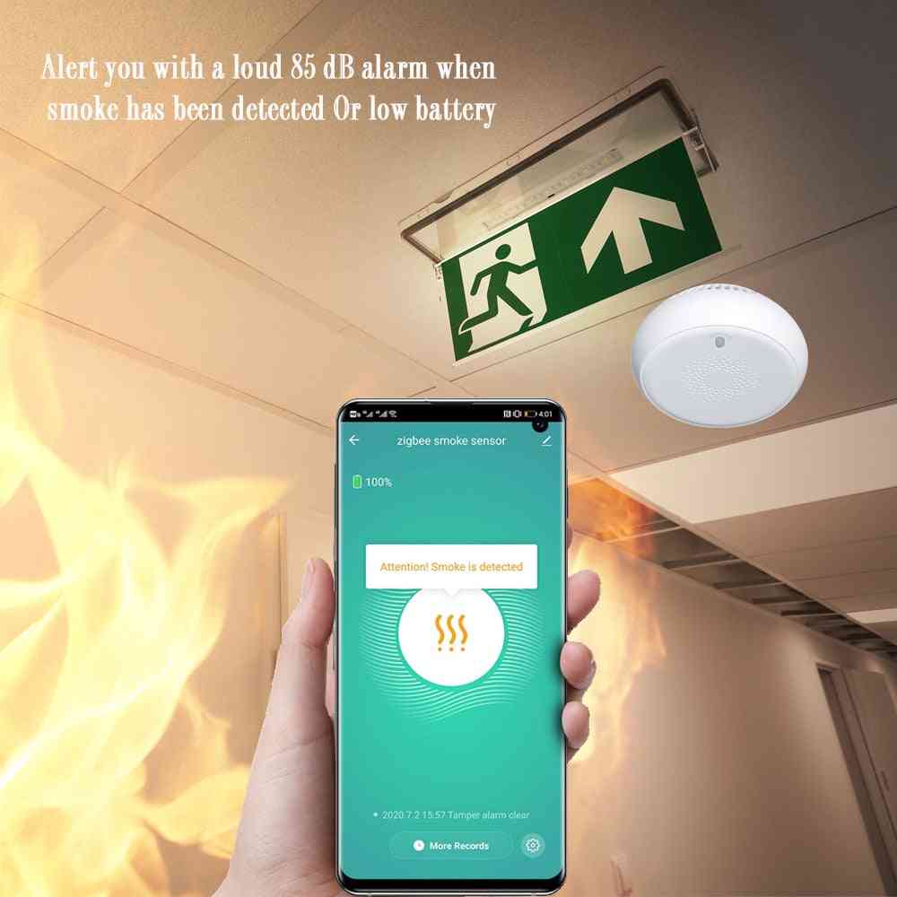 Smoke Detector Sensor, Home Security, Alarm System & Smart Life App