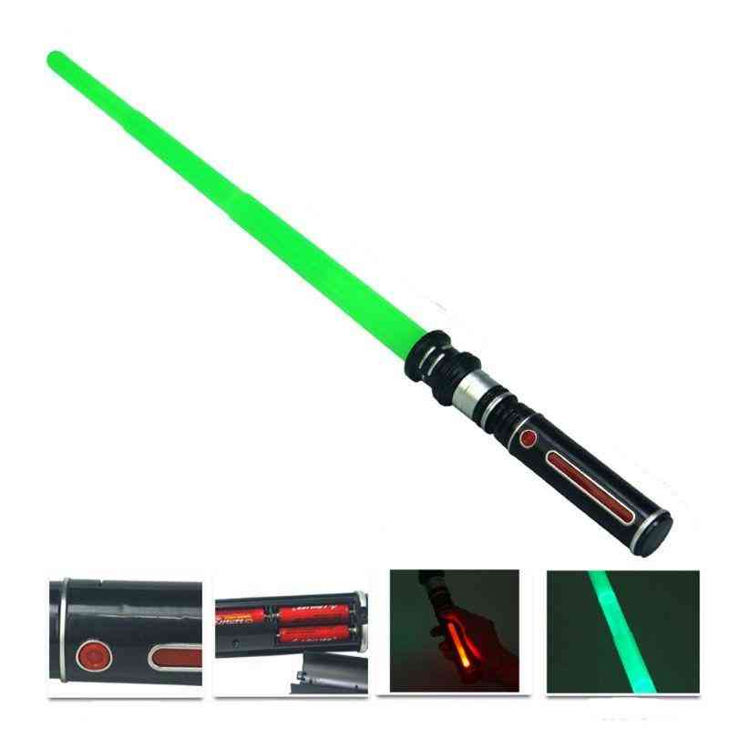 Telescopic Lightsaber, Flashing Sword, Cosplay Luminous, Music Star Laser Toy