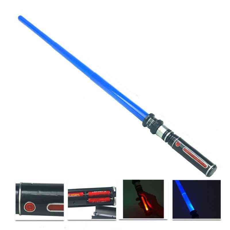 Telescopic Lightsaber, Flashing Sword, Cosplay Luminous, Music Star Laser Toy