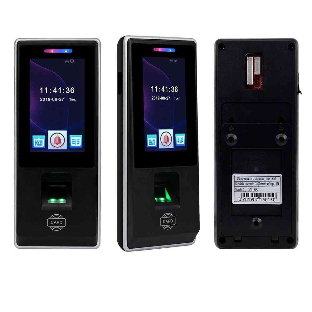 Touch rfid toegangscontrole toetsenbord, vingerafdruk biometrisch, wachtwoord tijdregistratie machine;