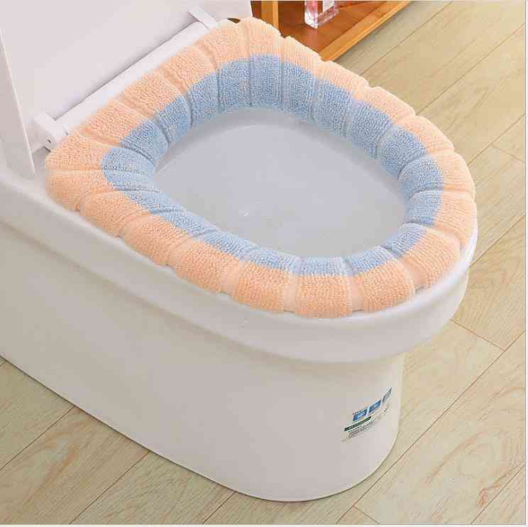 Winter Warm- Thickened Household, Bathroom Washable Cushion, Toilet Seat Cover