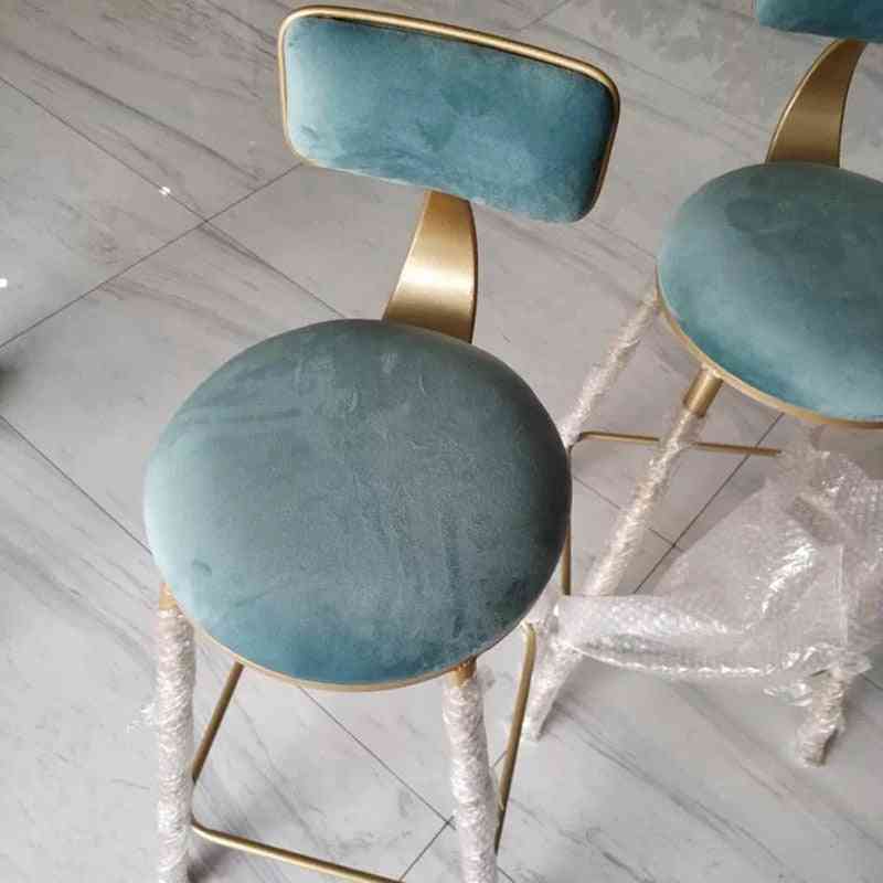 Nordic Creative, Gold Lift, Back Net Counter, High Stool Chair
