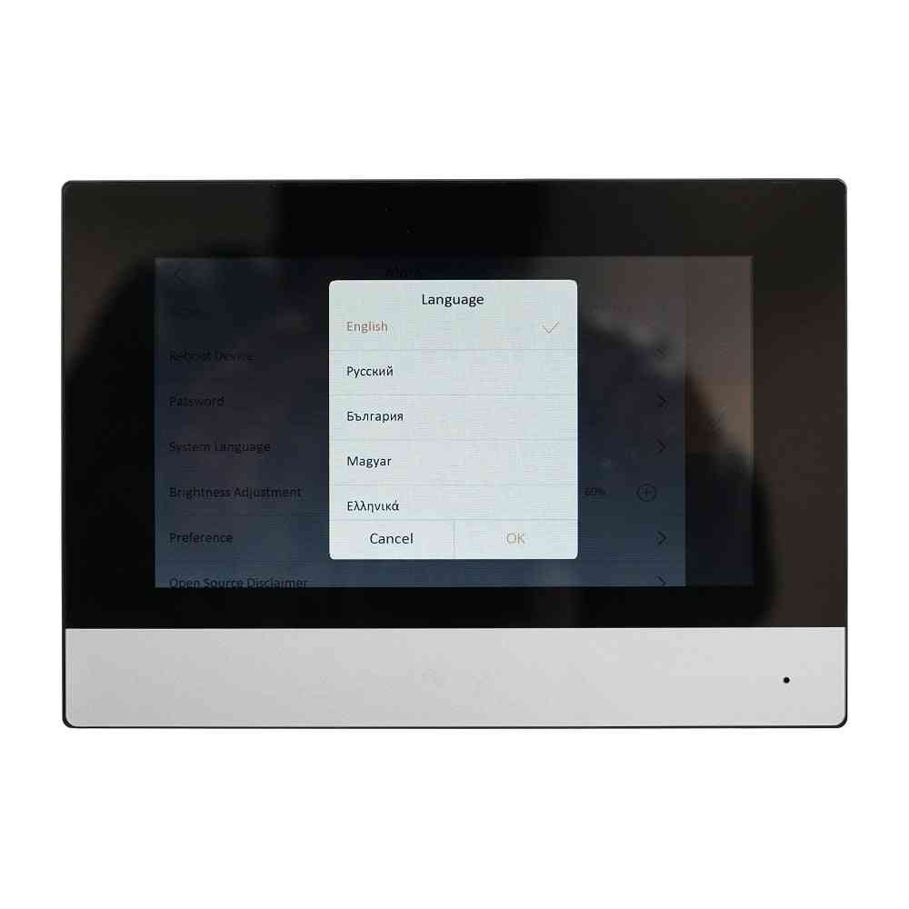 Multi-language Ds-kh6320-wte1 Indoor Monitor, Hik-connect, Wifi & Video Intercom