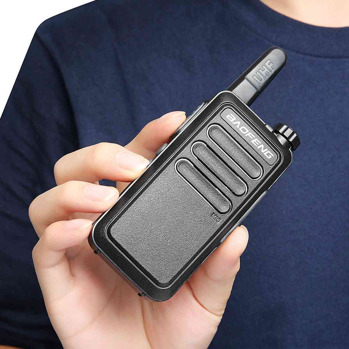 Mini Walkie Talkie Set, Portable Usb Charge Handheld Two Way Radio Hunting Hiking