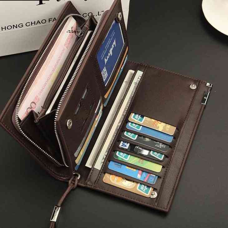 Classic Long Style Card Holder Purse Zipper Large Capacity Luxury Wallet