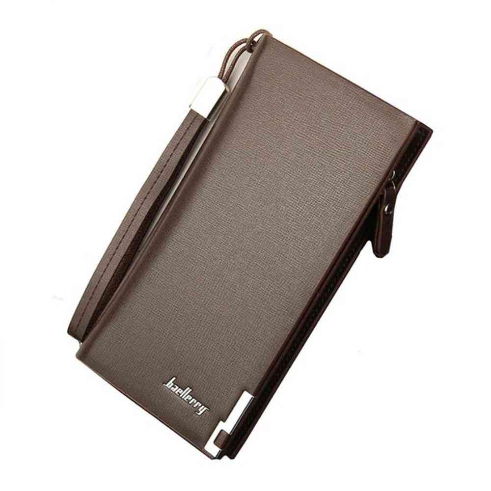 Classic Long Style Card Holder Purse Zipper Large Capacity Luxury Wallet