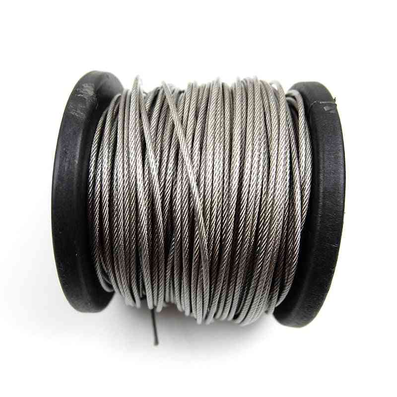 304 Stainless Steel Pvc Coated Flexible Wire Rope Soft Cable Transparent Clothesline