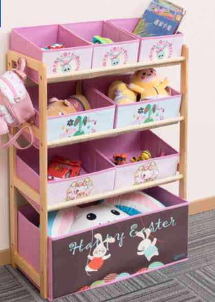 Szafki dla dzieci, nowoczesny prosty wielopiętrowy stojak na zabawki