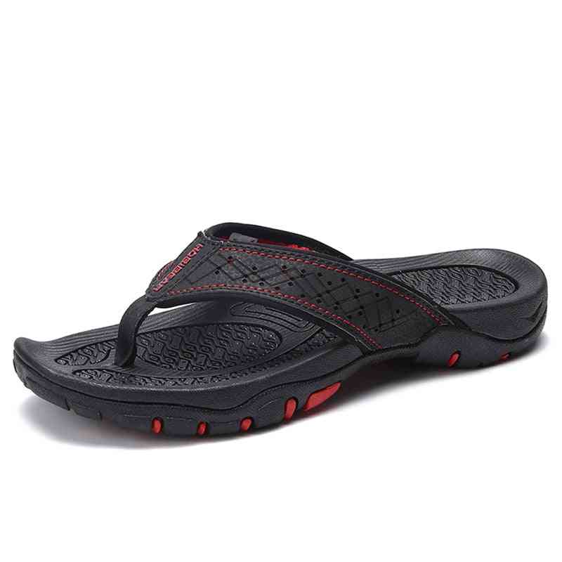 Summer Leather- Casual Hombre, Flip-flops Outdoor Slippers