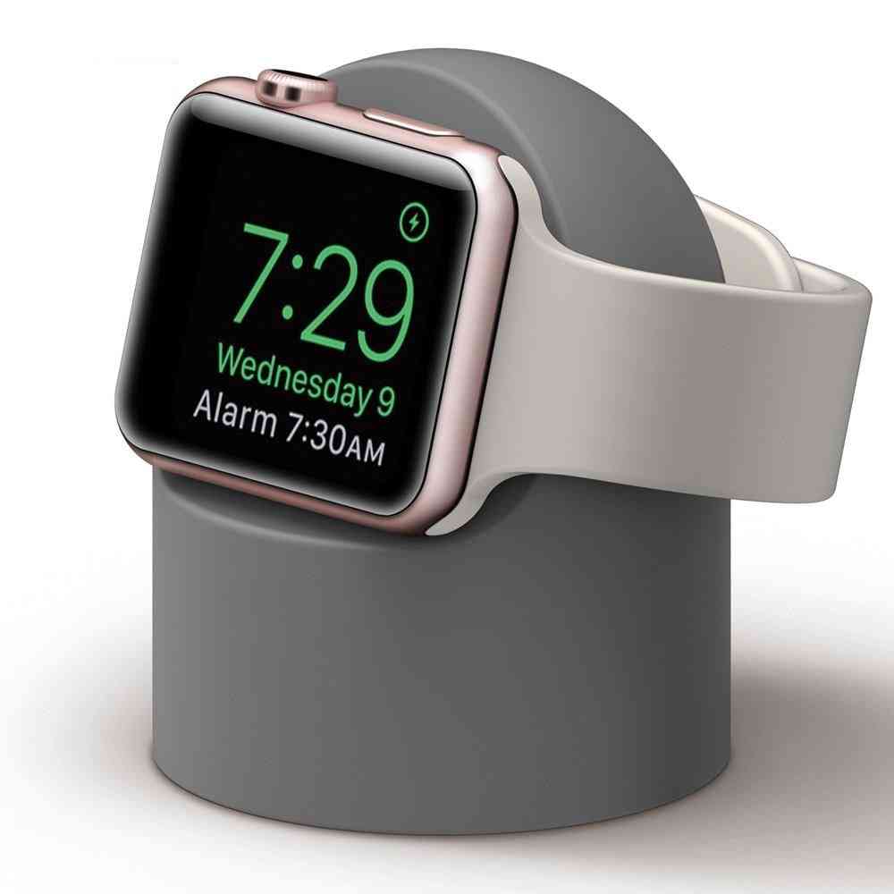 Apple Watch Stand, Nightstand Keeper, Silicone Home Charging Dock