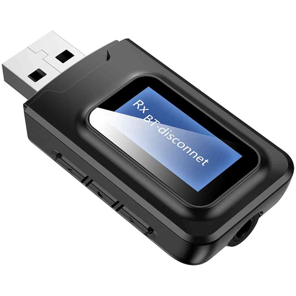 Bluetooth 5.0 Transmitter Receiver With Lcd Display