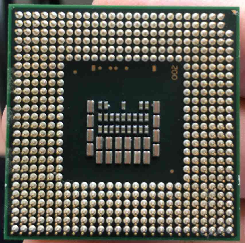 Intel core duo cpu laptop processor, pga werkt naar behoren