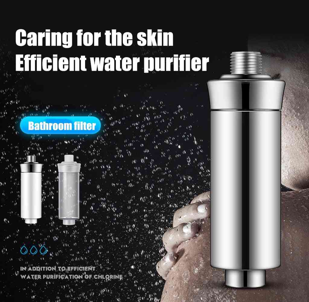 Purificador de agua doméstico ducha de cloro, filtro de grifos de carbón activado, purificación elimina el cloro