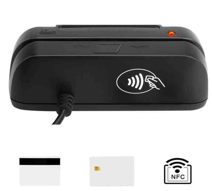 3-in-1 Combo Credit Card, Magnetic Emv Chip, Rfid Nfc, Reader Writer