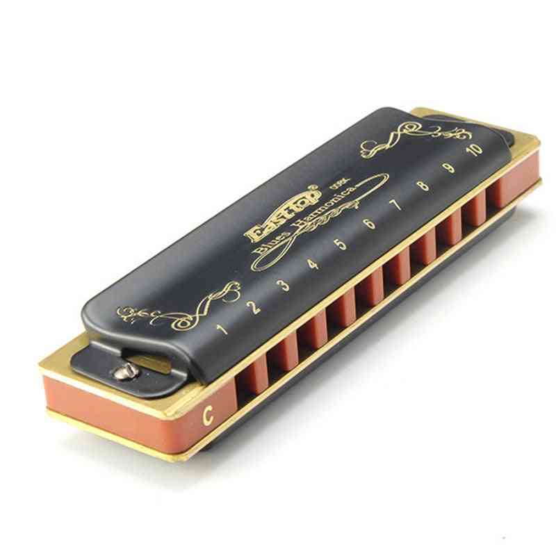 10 trous diatonique blues harmonica armonicas bouche ogan instrument de musique à vent