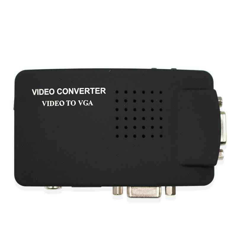Video To Vga Converter With S-video, Out Switch Mini Box