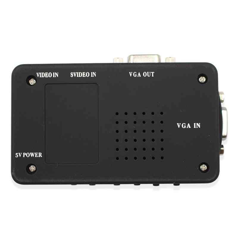 Video To Vga Converter With S-video, Out Switch Mini Box