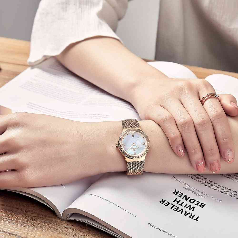 Women Watch, Business Quartz, Ladies Luxury Female Wrist Clock