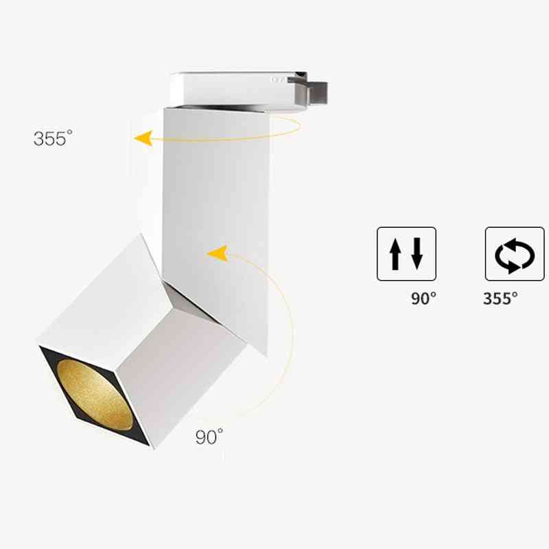 Art Cube Led Light, Adjustable Angle Rail Lamp, Ceiling System For Indoor Track Lighting