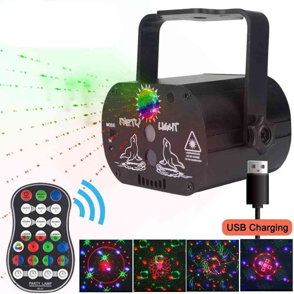 Usb Rechargeable Rgb Disco & Dj Led Laser, Stage Projector, Lamp Lights