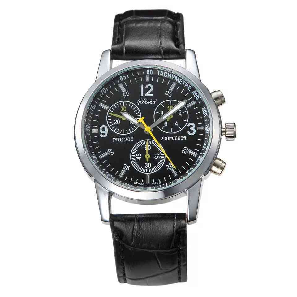 Business Sport Men Numerals Faux Leather, Analog Quartz, Gentleman Watches, Bracelet Clock