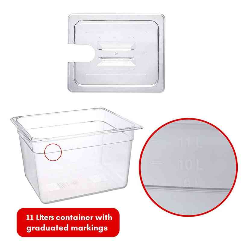 Sous Vide Container With Lid 11 Liter Water Tank