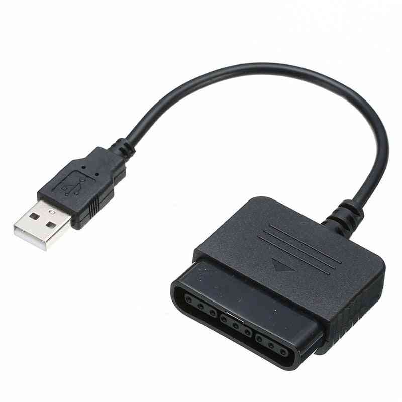 Ps1 i ps2- kontroler gier USB, kabel konwertera adaptera bez sterownika (czarny)