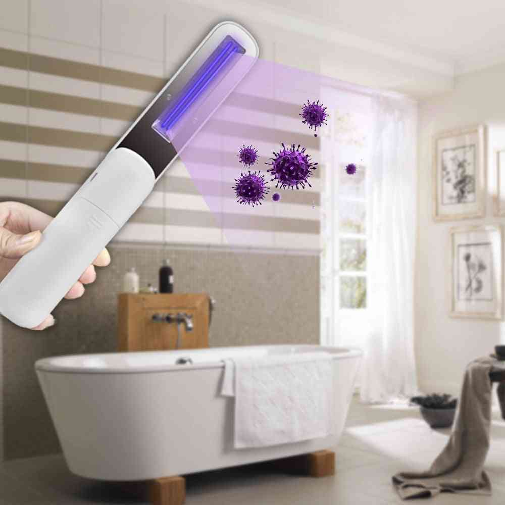 Mini Uv Sanitizer Handheld Portable Light Disinfection Lamp For Home/office/travel