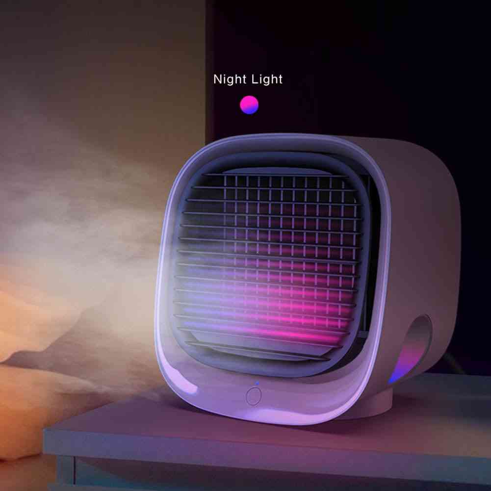 Usb, Air Conditioner Cooler, Led Humidifier, Purifier Fan With Water Tank