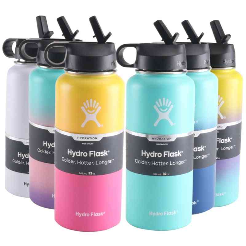 Vacuum Insulated Flask, Stainless Steel, Water Bottle Wide Mouth, Sports