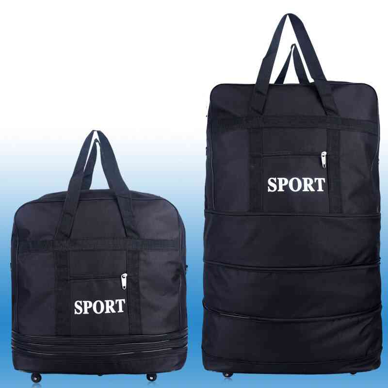 Foldable Hand Luggage, Wheeled Travel Cabin, Fold-up Carry Bag