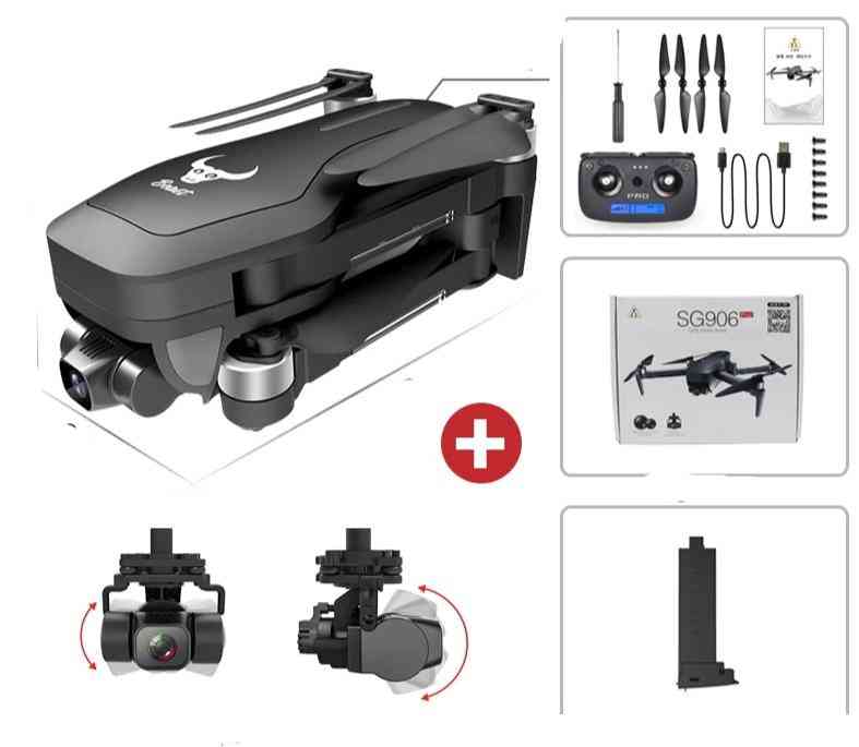Wifi fpv 4k hd камера двуосна анти-трепереща самостабилизираща се кардан безчетков квадрокоптер dron