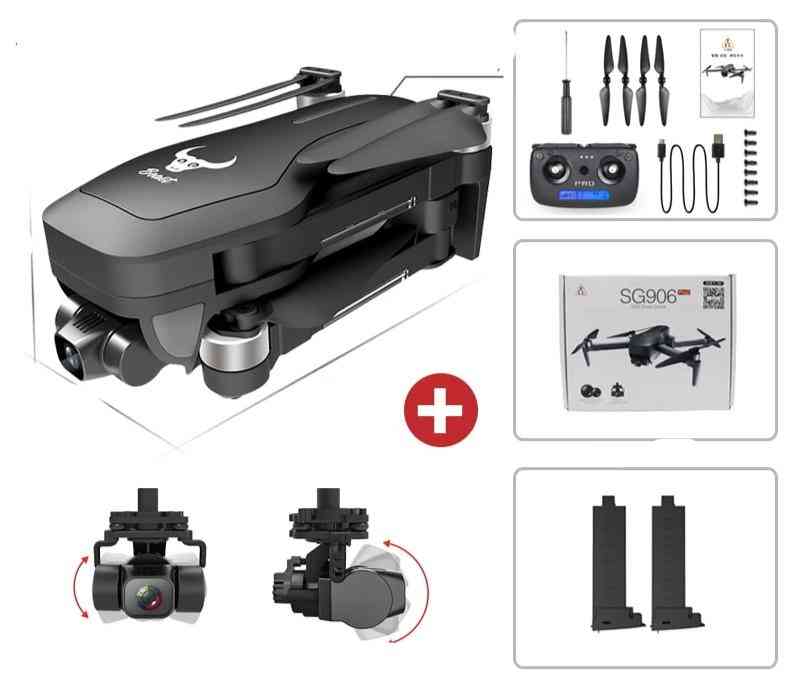 Wifi fpv 4k hd камера двуосна анти-трепереща самостабилизираща се кардан безчетков квадрокоптер dron