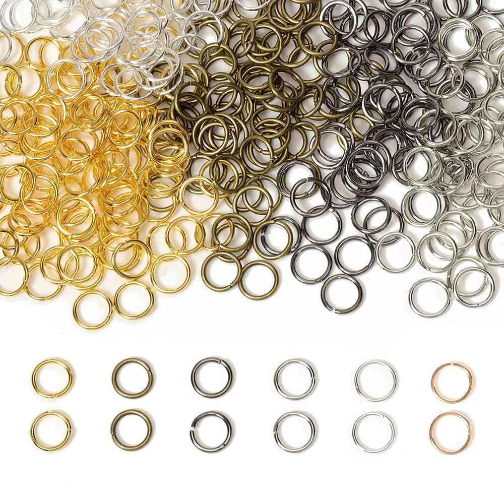 Open Circle Jump Rings Necklace, Bracelet, Earring, Pendant Connectors Accessories