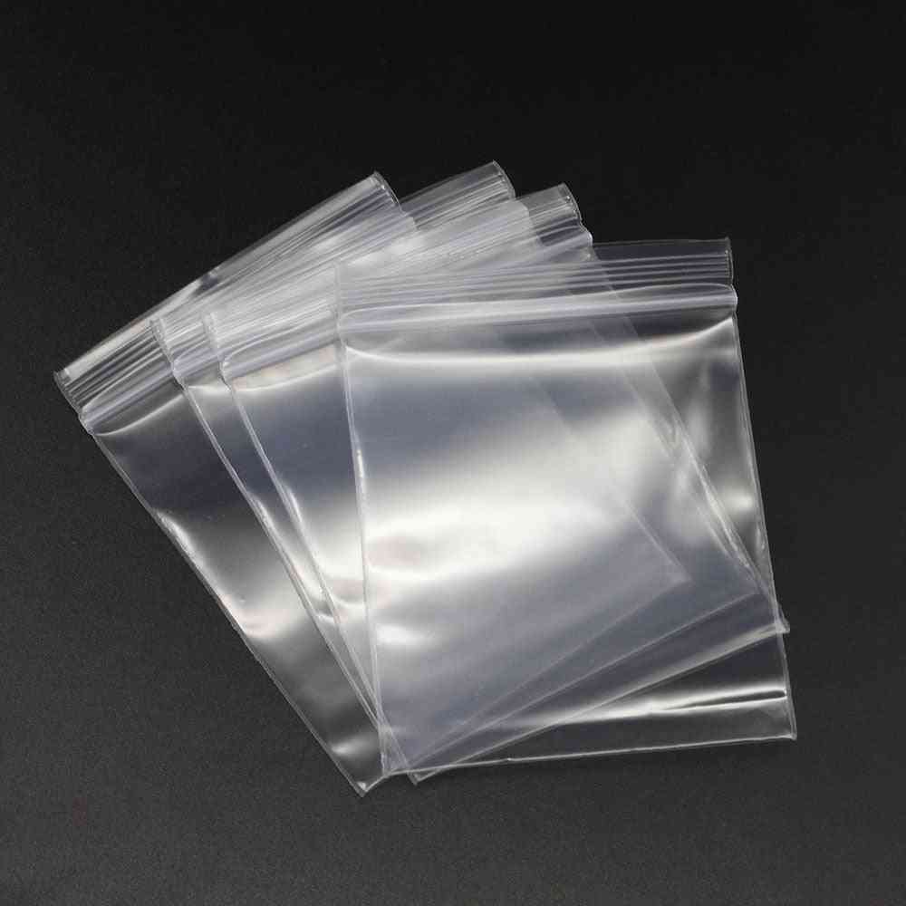 Bulk Thick Jewelry Packaging, Zipped Lock Plastic Poly Clear Bag